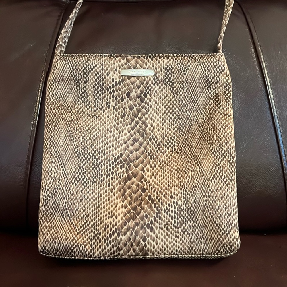 NineWest Vintage Soft Snakeskin Print with Shoulder/Crossbody Strap